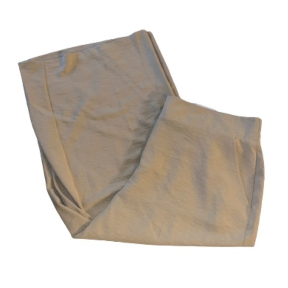 Nine West tan crop wide leg high rise pants NWT size 0X